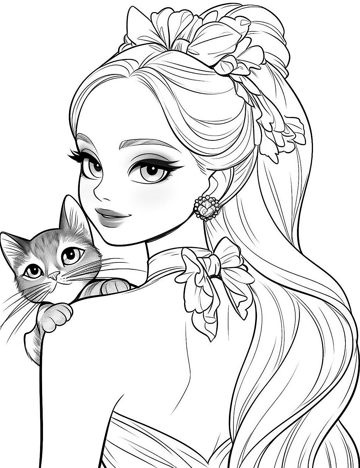barbie free printable coloring pages