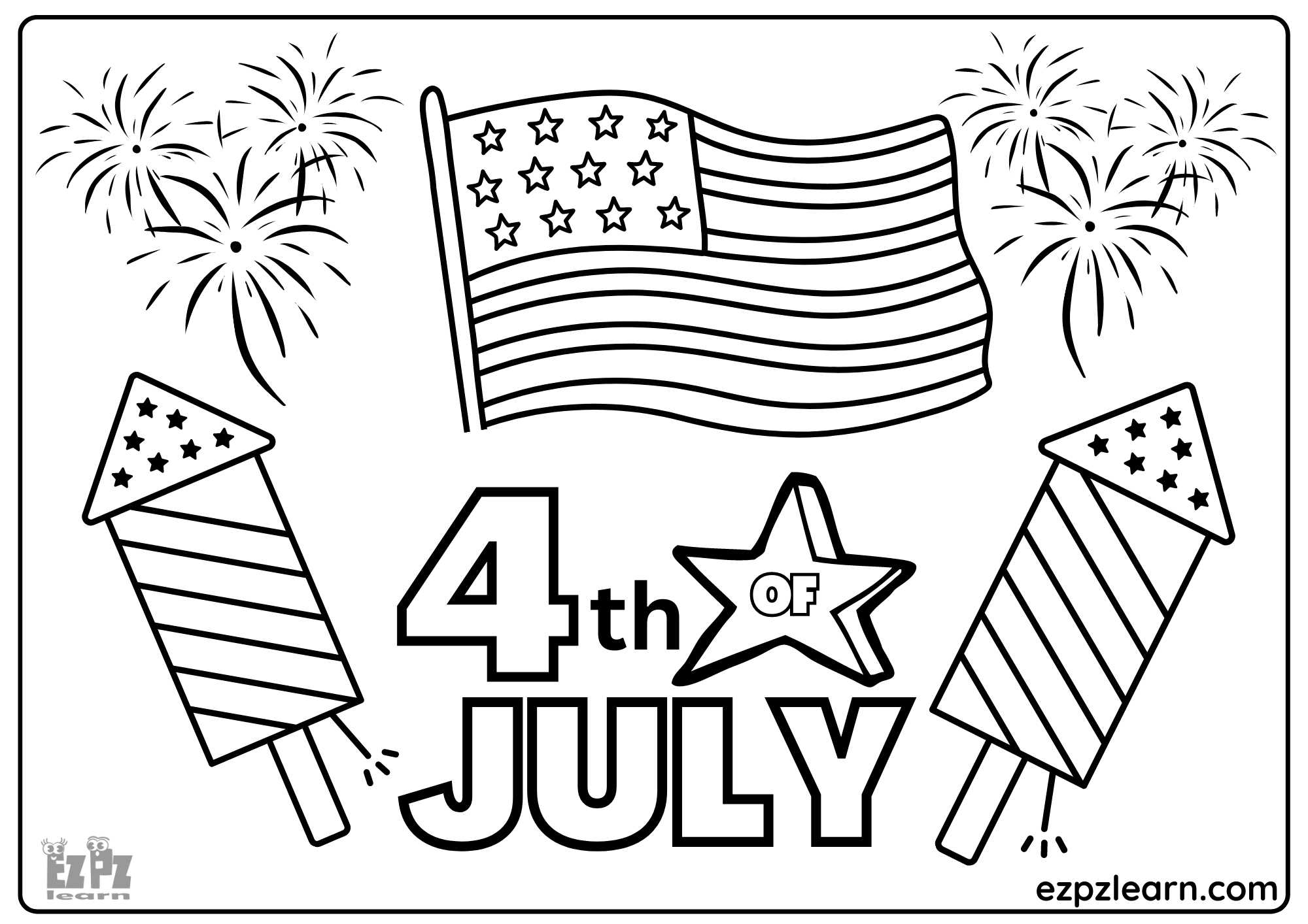 printable july 4th coloring pages