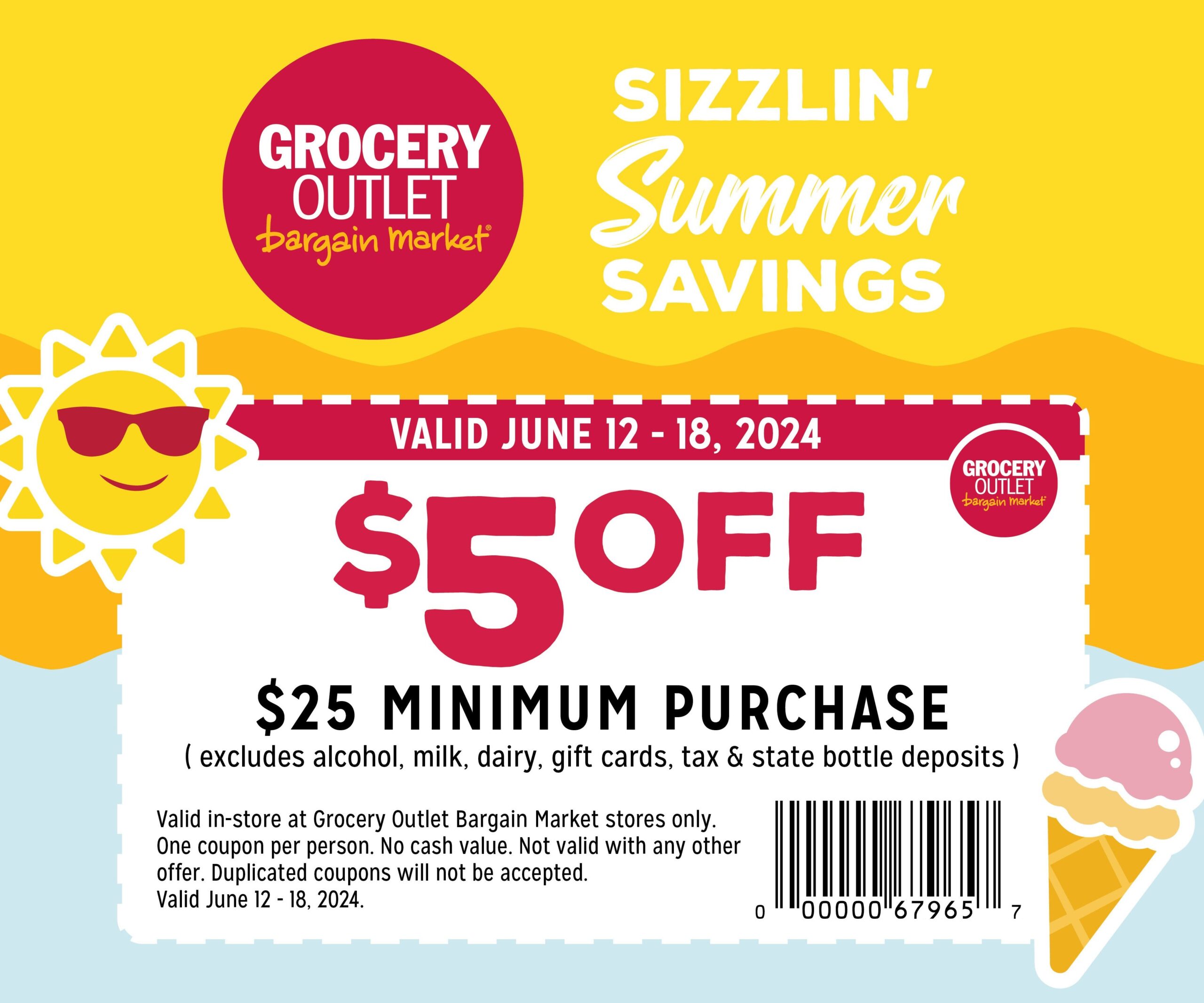  5 25 Coupon From Grocery Outlet Hewes Family Fun