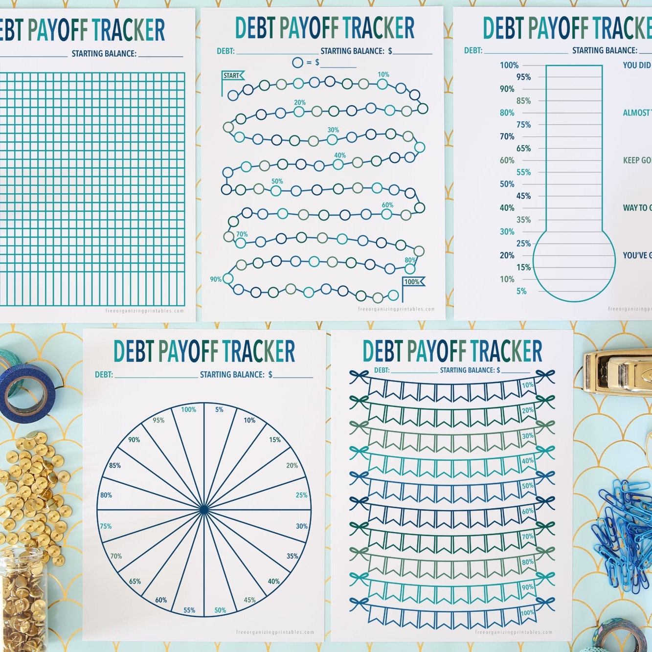 free printable debt tracker
