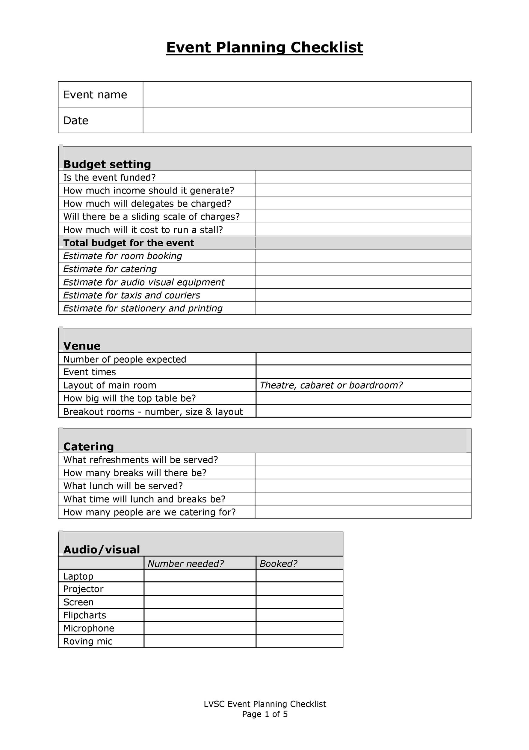 free event planning template word doc
