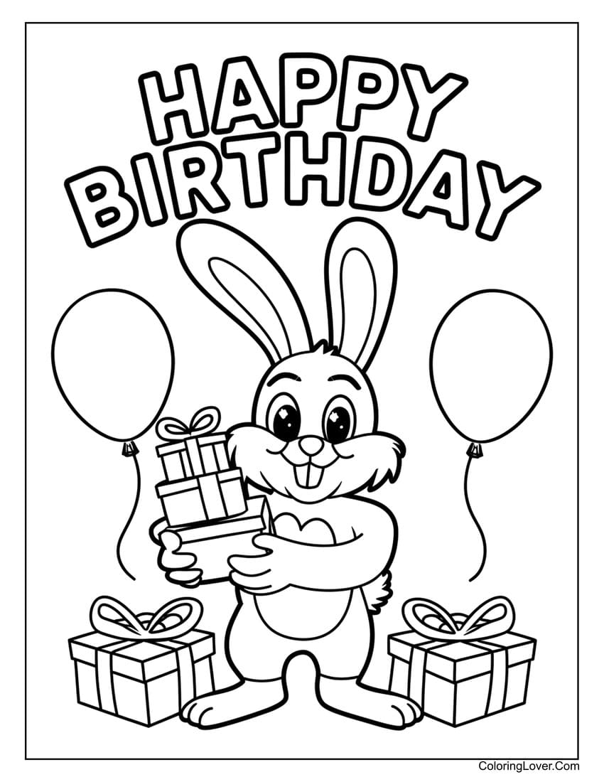 printable birthday coloring cards
