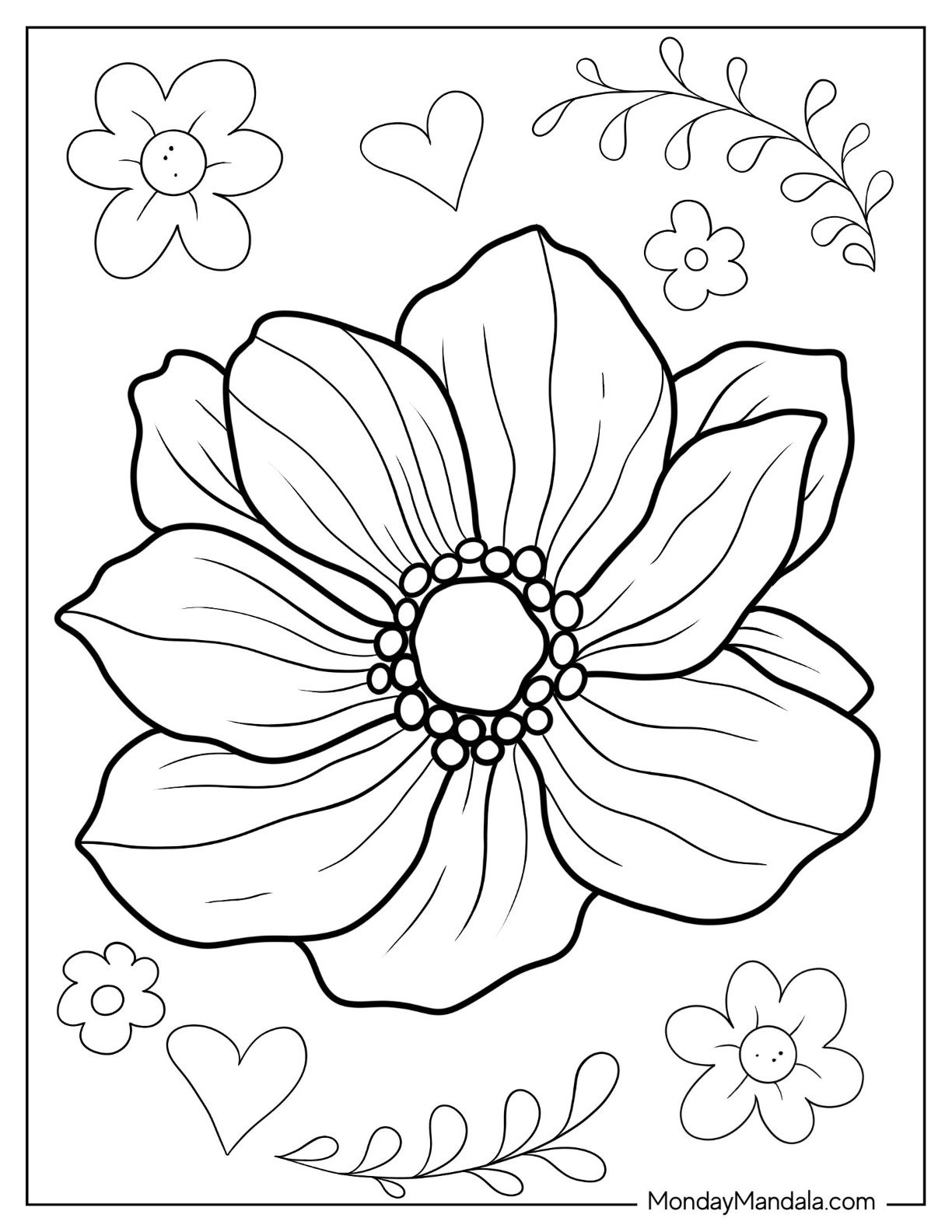 large printable flowers