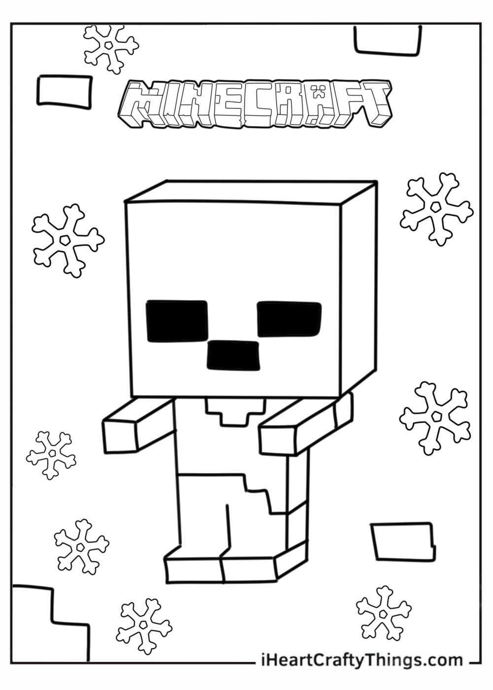 minecraft printables coloring pages