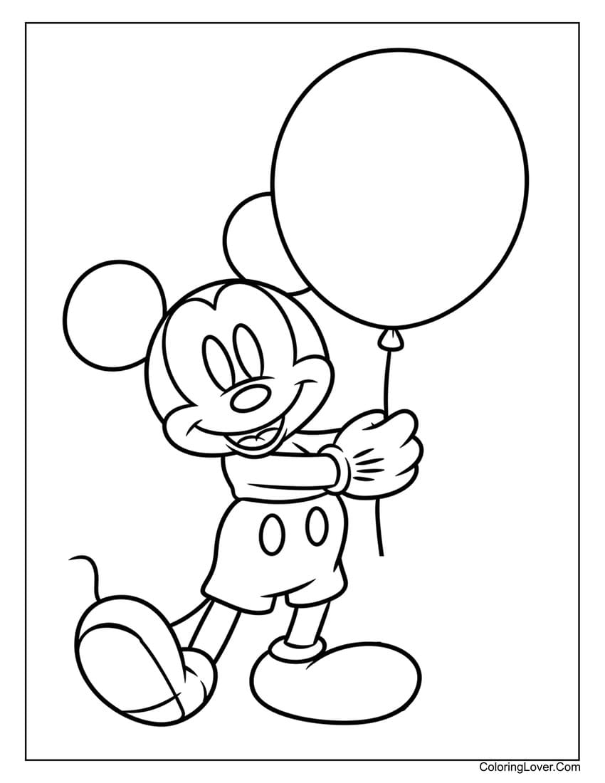 mickey coloring pages printable