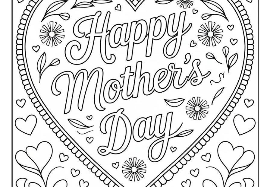 58 Mother s Day Coloring Pages Free To Print Smooth Draw
