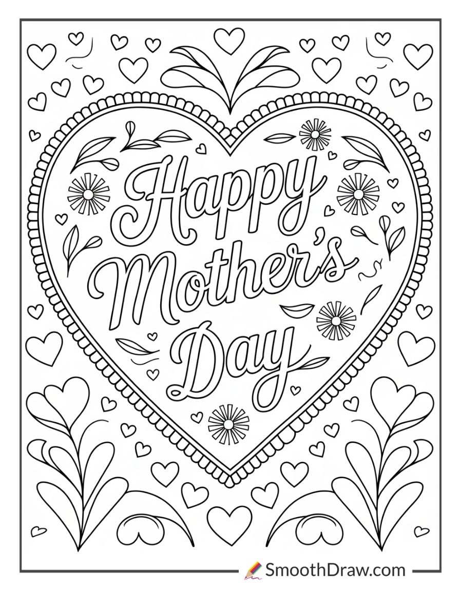 58 Mother s Day Coloring Pages Free To Print Smooth Draw