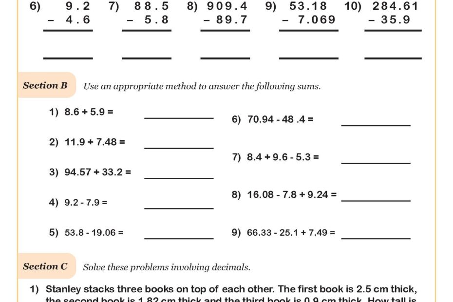 5th Grade Math Worksheets PDF Printable PDF Worksheets