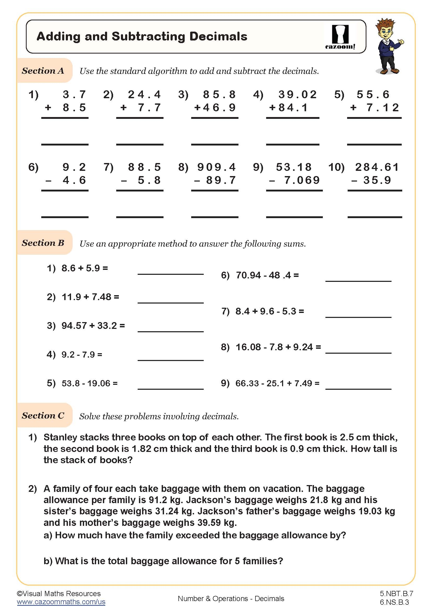 math worksheets for 5th grader