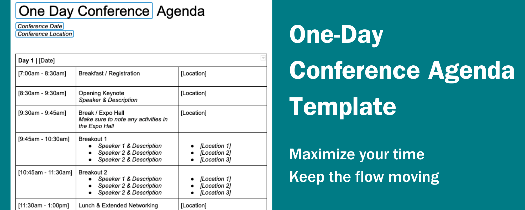 6 Conference Agenda Examples And Templates To Improve Engagement 