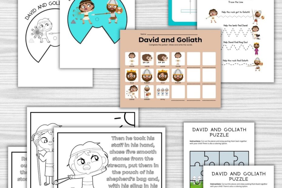 6 Free Printable David And Goliath Crafts Healing Home