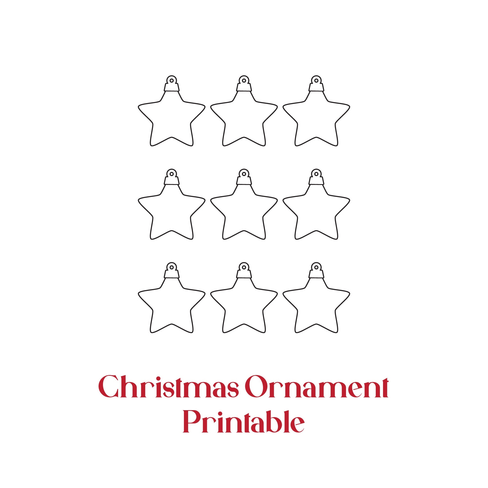 christmas ornaments templates printable