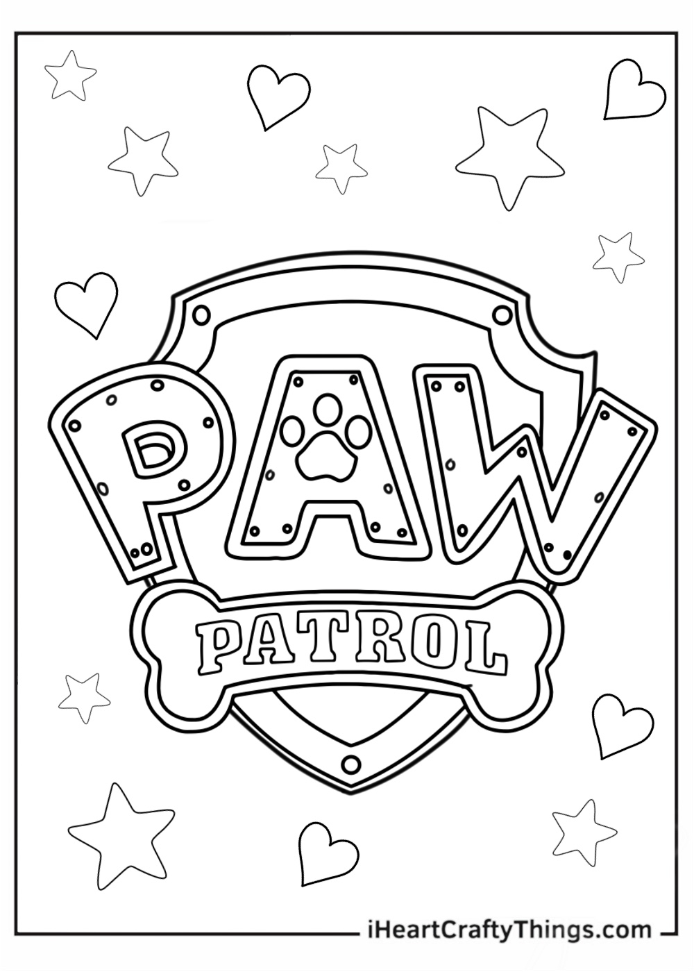 paw patrol free coloring pages printable