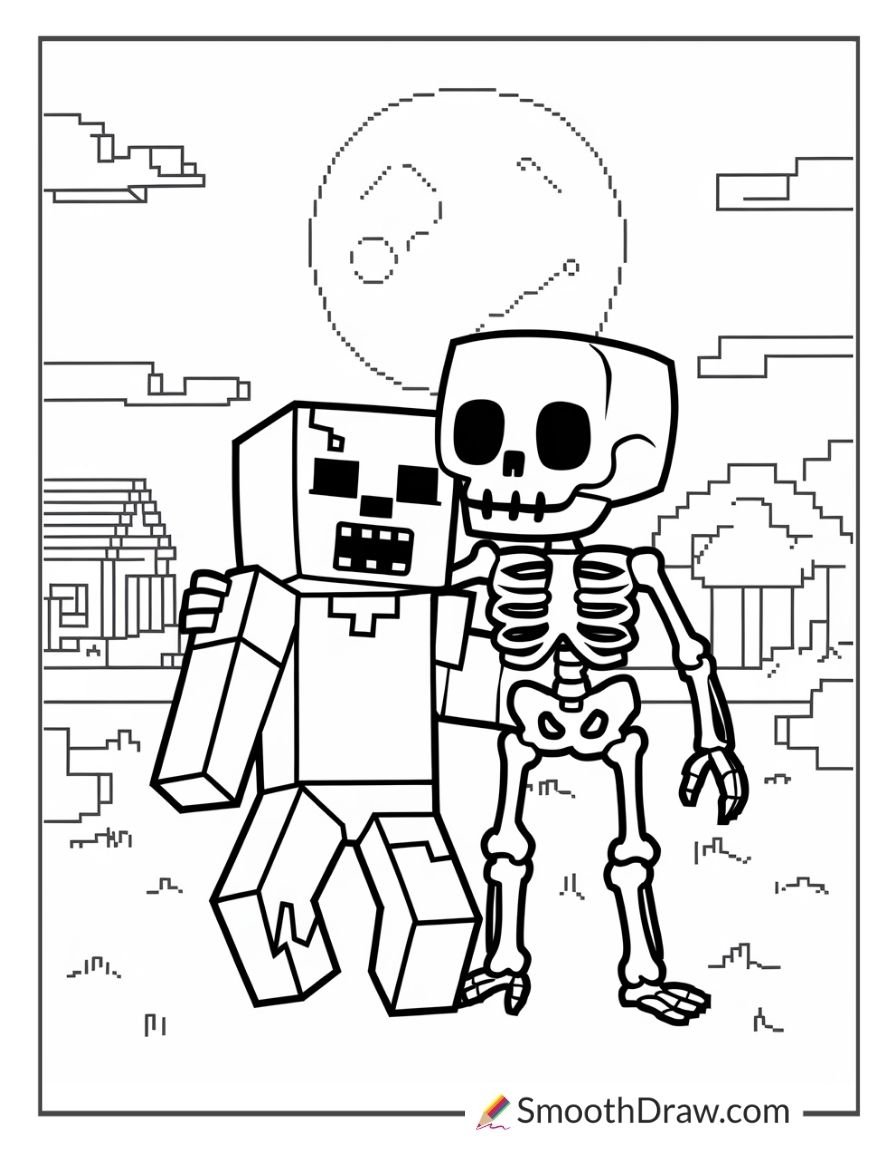minecraft printable pictures to color