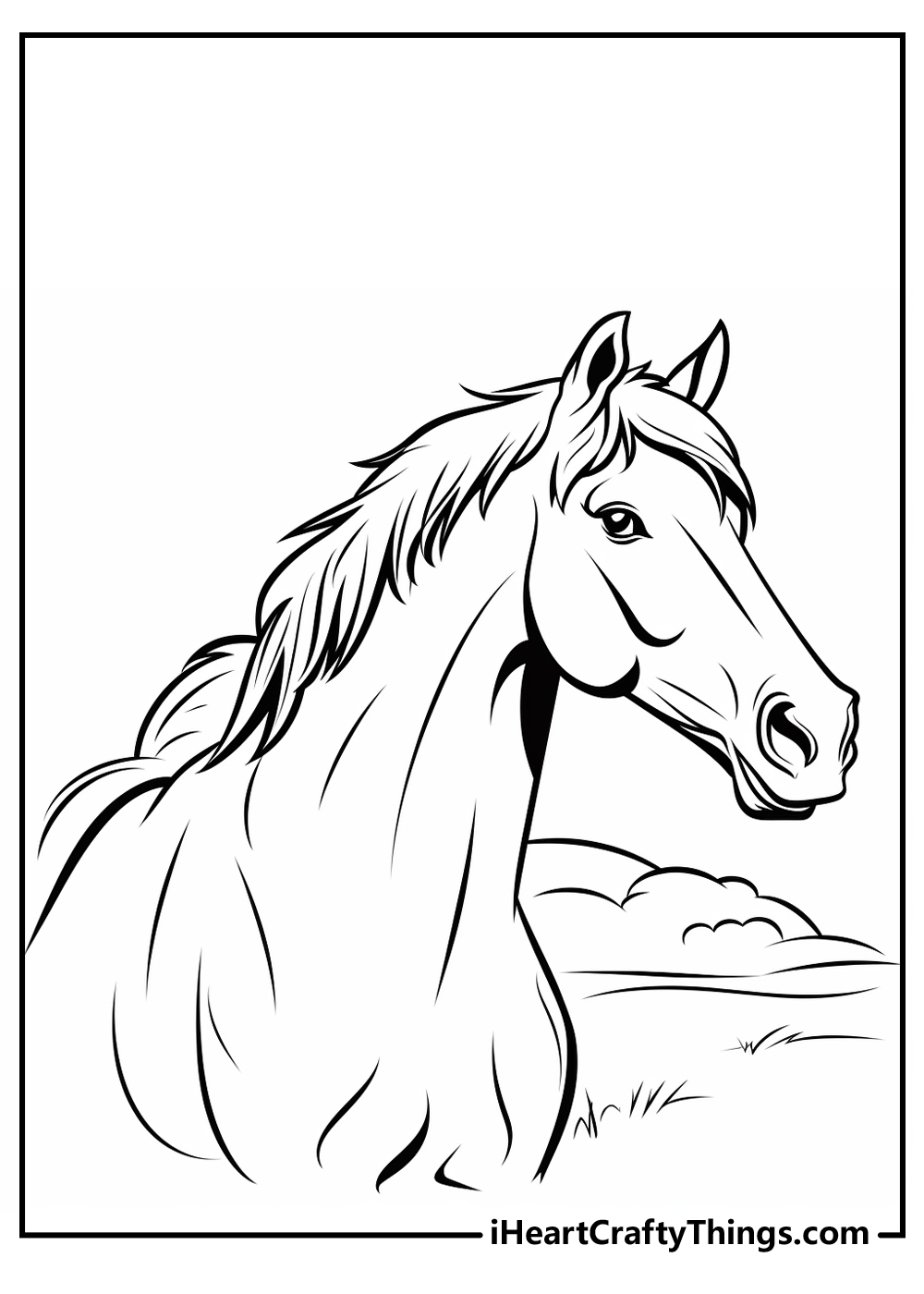 free horse coloring pictures