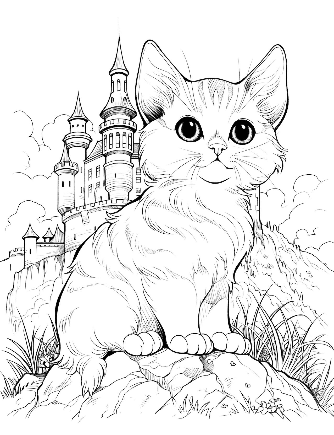 free coloring pages of cats