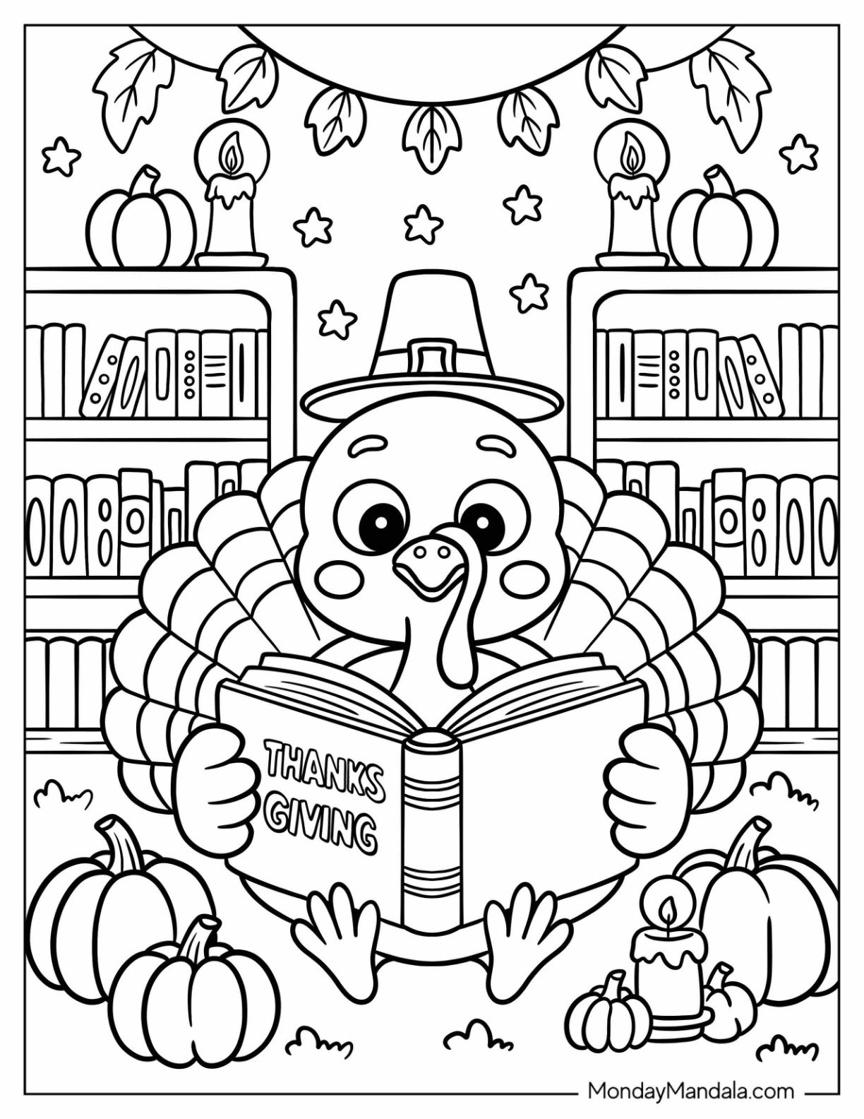 free printable coloring pages thanksgiving