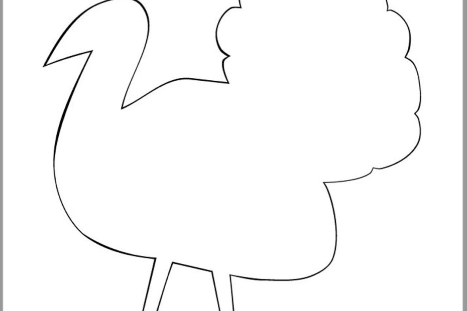 7 Inch Turkey Template printable Thanksgiving Turkey thanksgiving