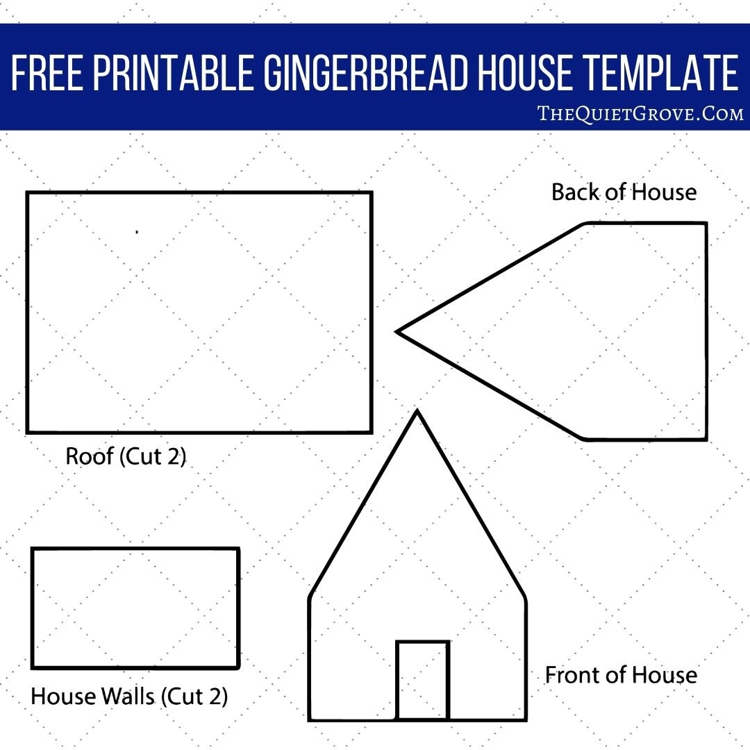 gingerbread house templates printable free