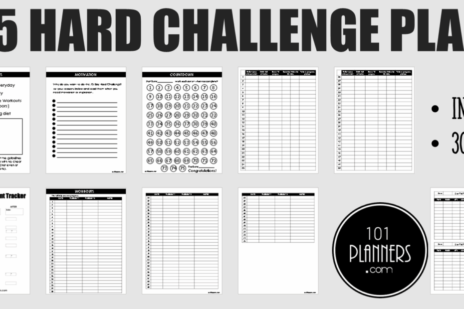 75 Hard Challenge Rules U0026 PDF Planner How To Do It