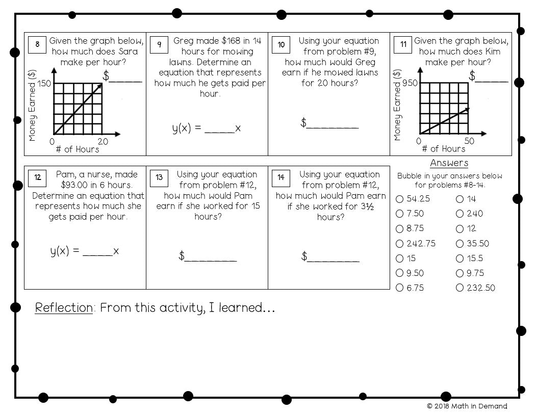 7th Grade Math Worksheets Math In Demand Worksheets Library