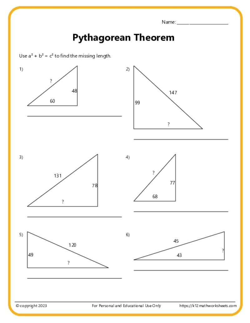 math worksheets for 8th grade