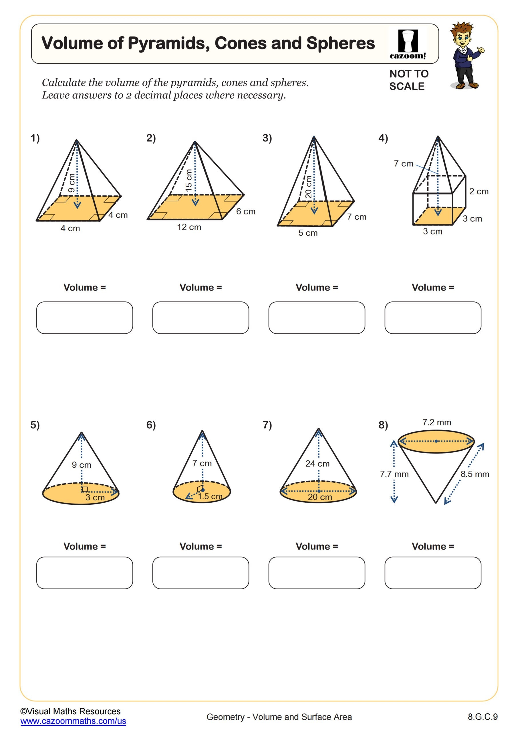 8th grade math worksheets