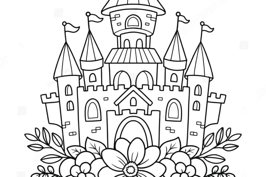9 Thousand Castle Coloring Page Royalty Free Images Stock Photos