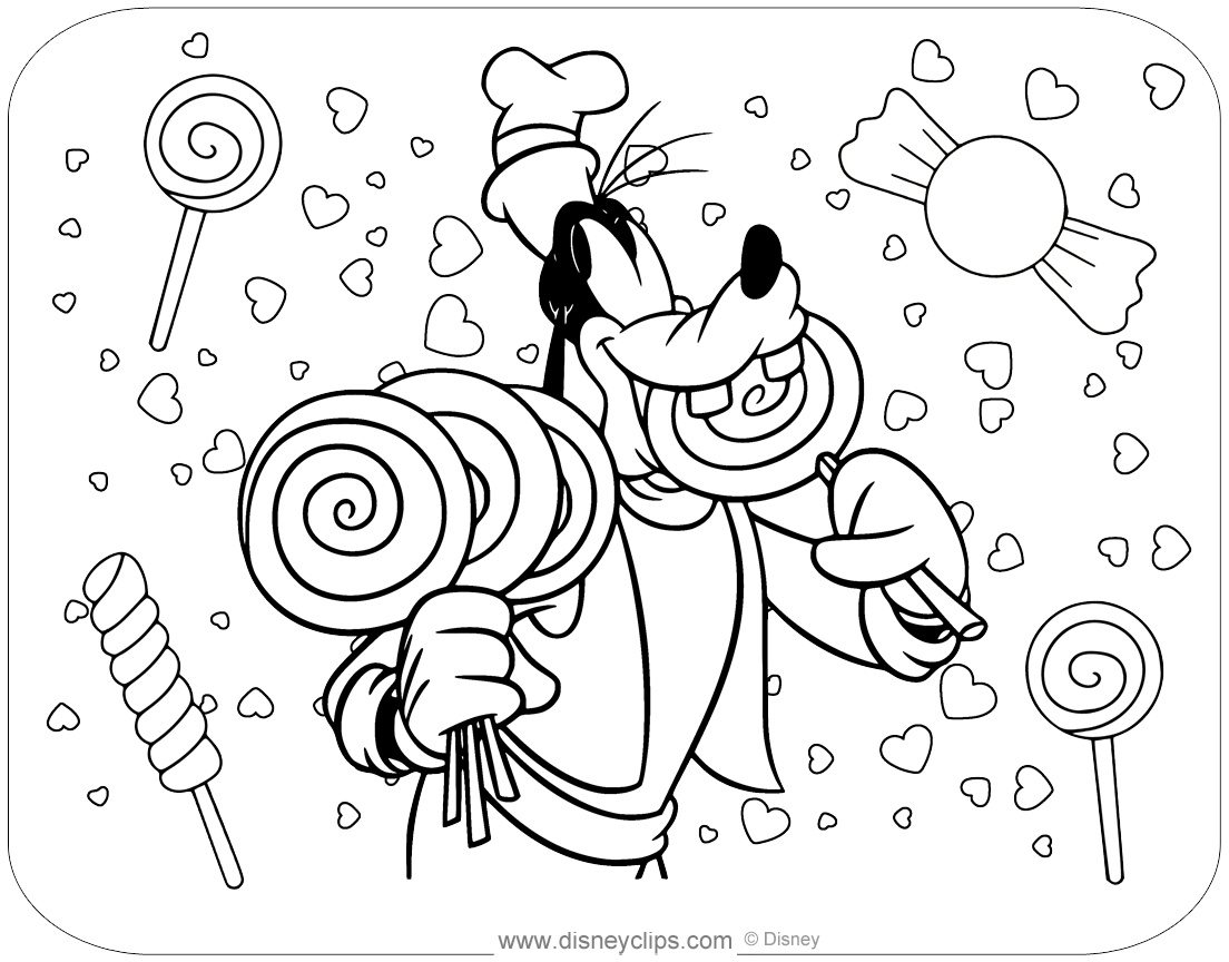 goofy coloring pictures