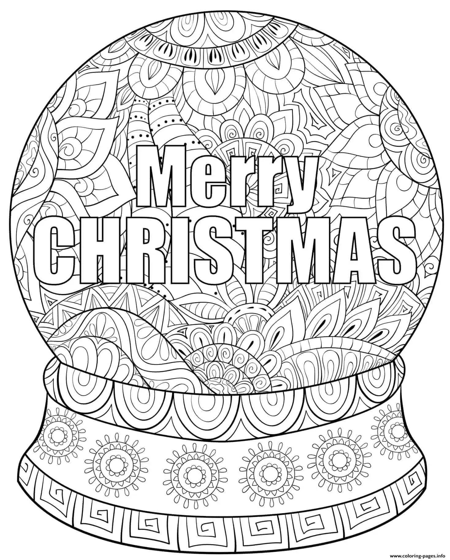 printable christmas pictures to color for adults