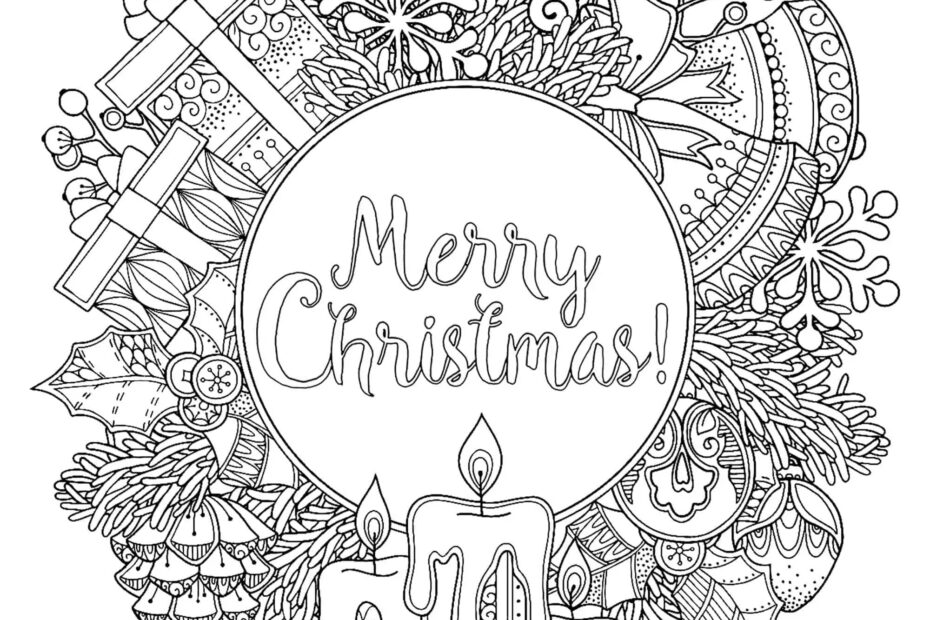 97 Free Adult Christmas Coloring Pages Printables Artsy Pretty
