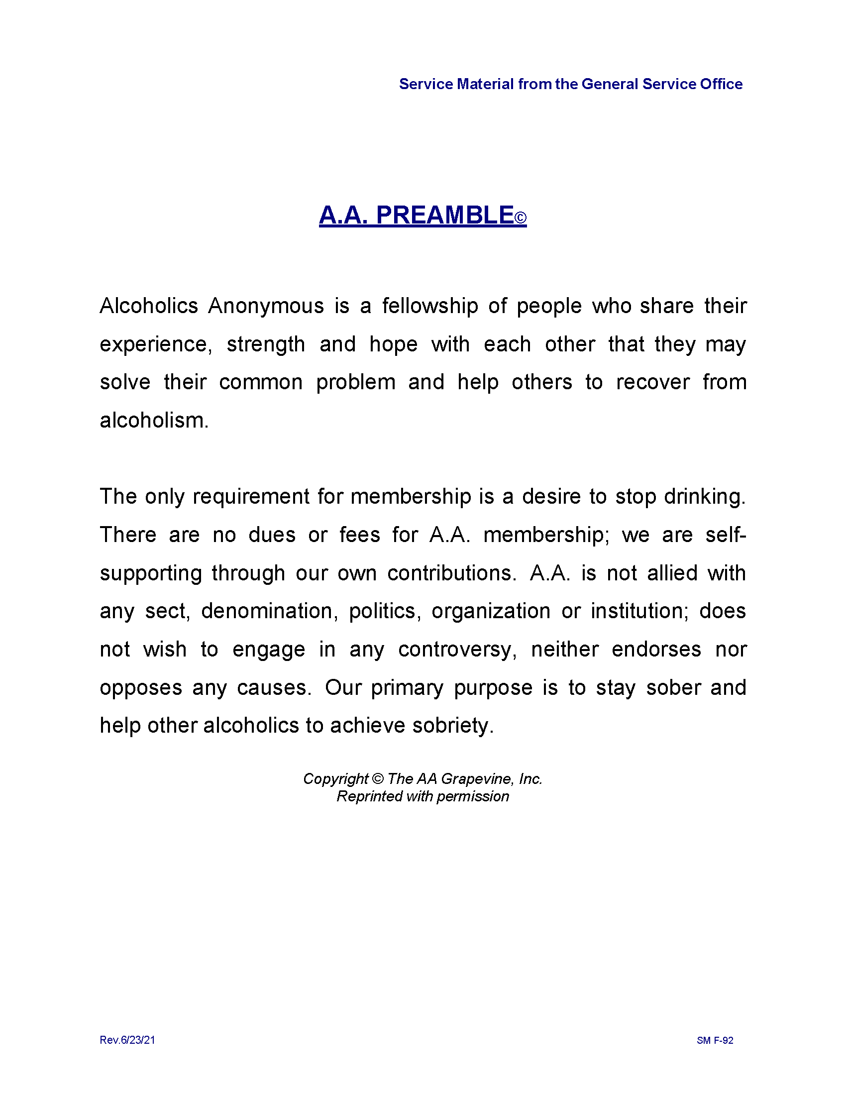 alcoholics anonymous how it works printable