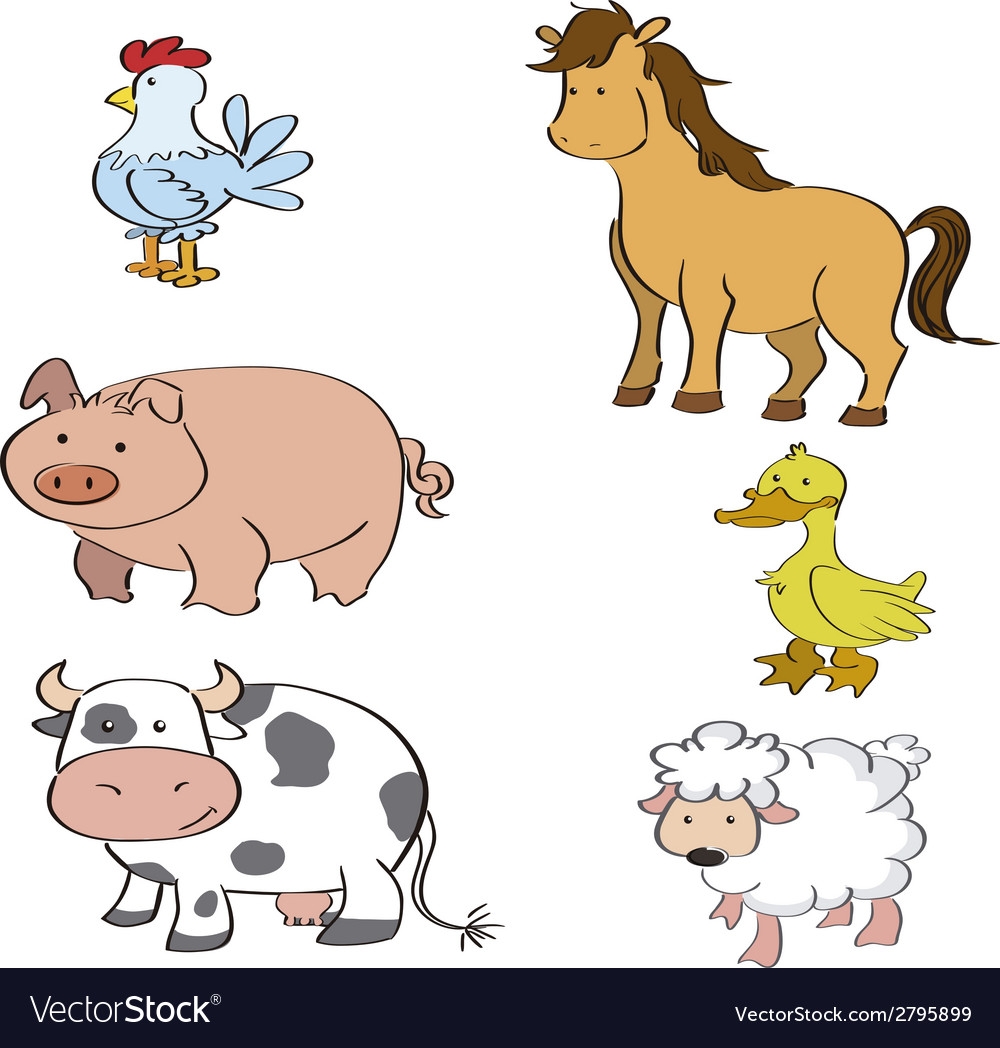 printable farm animals clipart