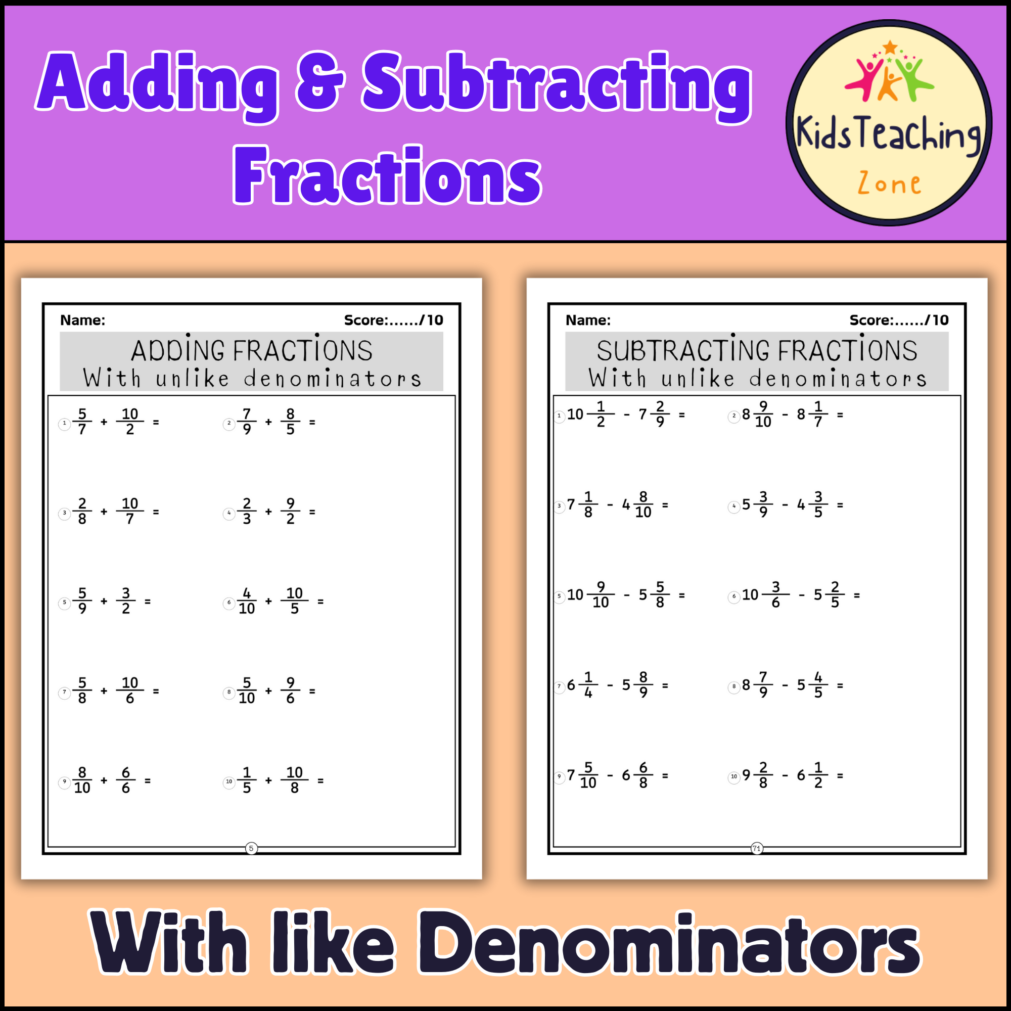 multiplying and dividing fractions worksheet