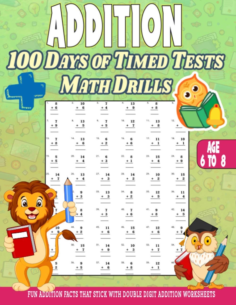 Addition 100 Days Of Math Facts Addition Worksheets Fun Addition Worksheets Facts That Stick With Double Digit Addition Worksheets Book 