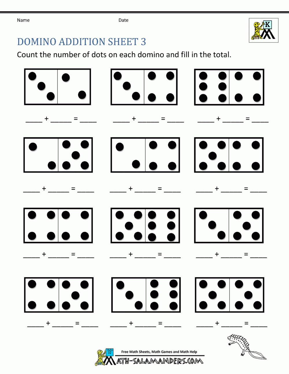 kindergarden math worksheets