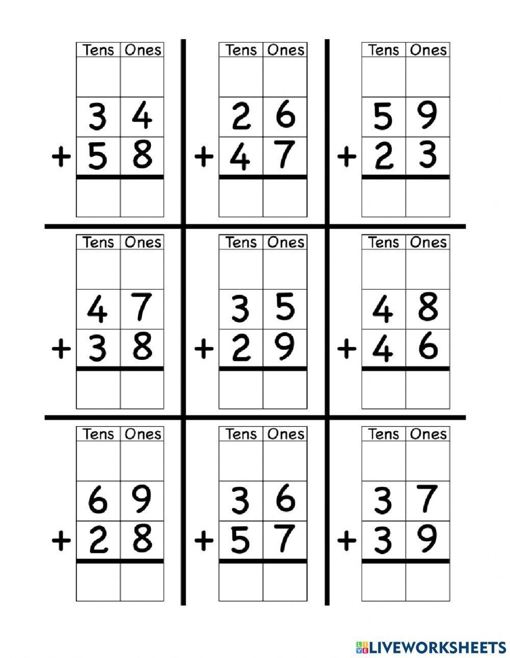 Addition Regrouping FREE Printable Worksheets Worksheetfun 