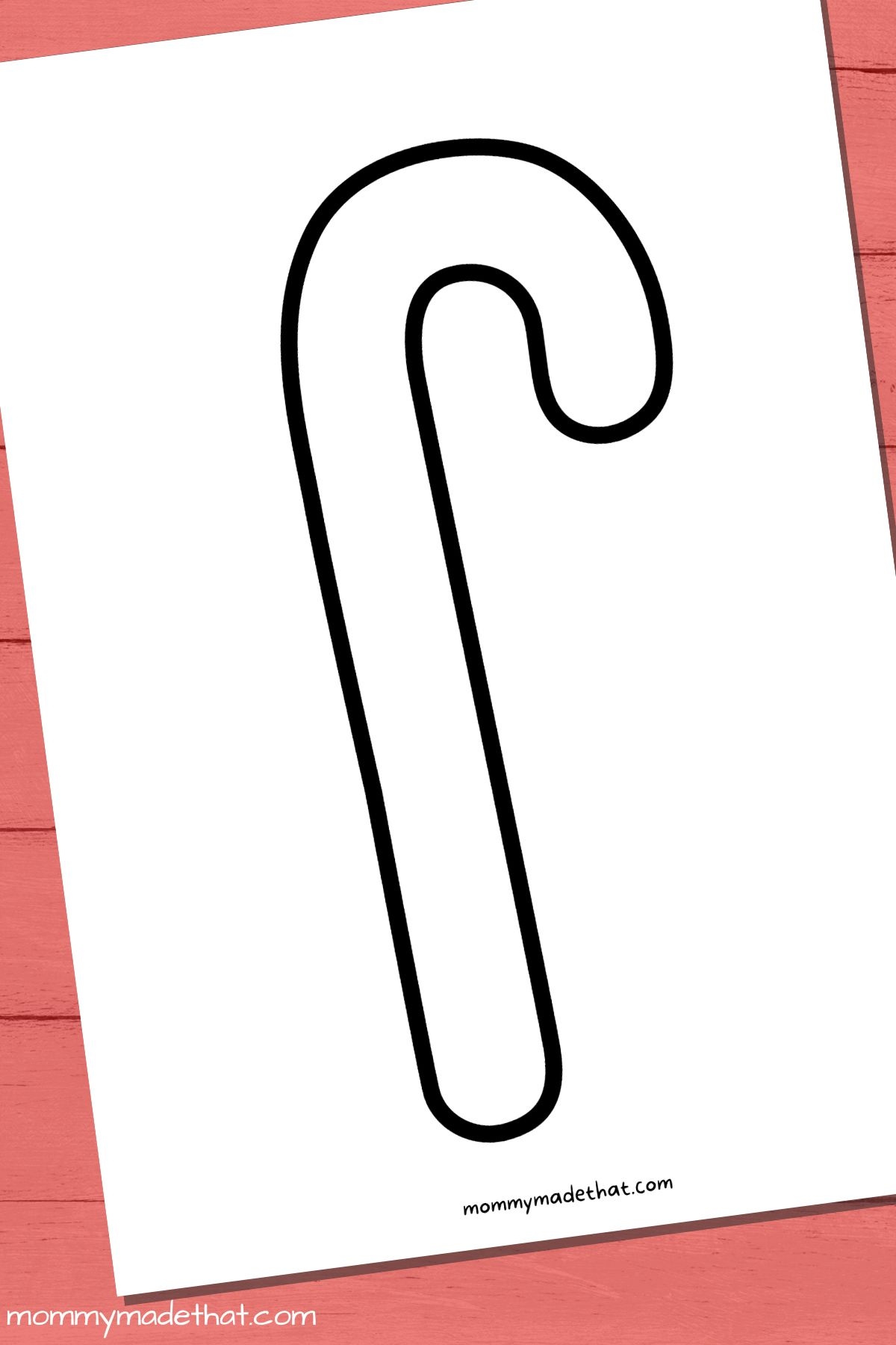 candy cane template free printable