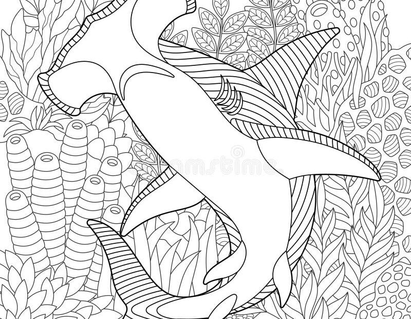 Adult Coloring Shark Stock Illustrations 220 Adult Coloring Shark Stock Illustrations Vectors U0026 Clipart Dreamstime