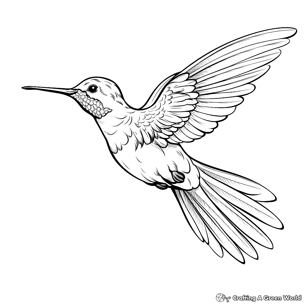 Adult Hummingbird Coloring Pages Free U0026 Printable 