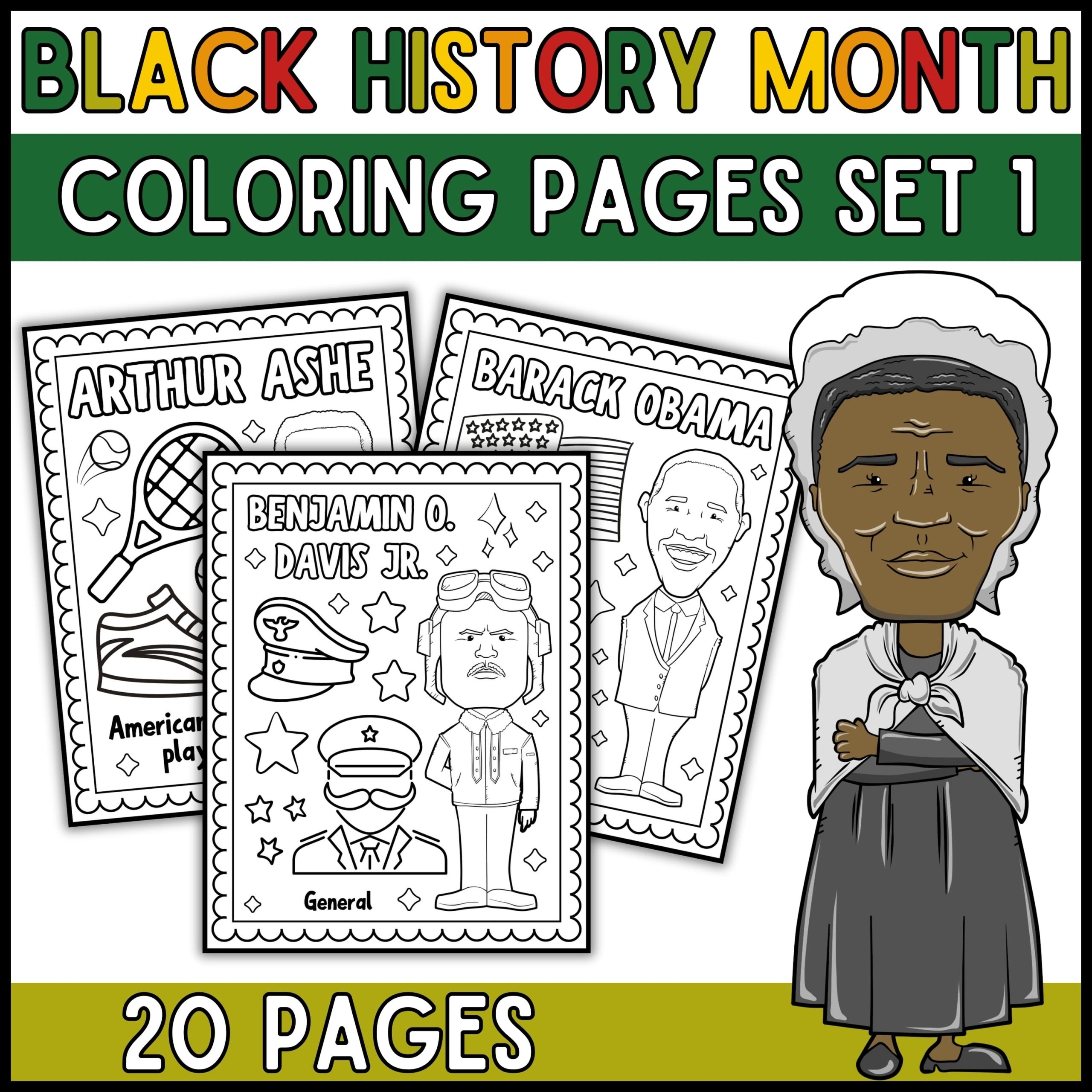 black history coloring worksheets