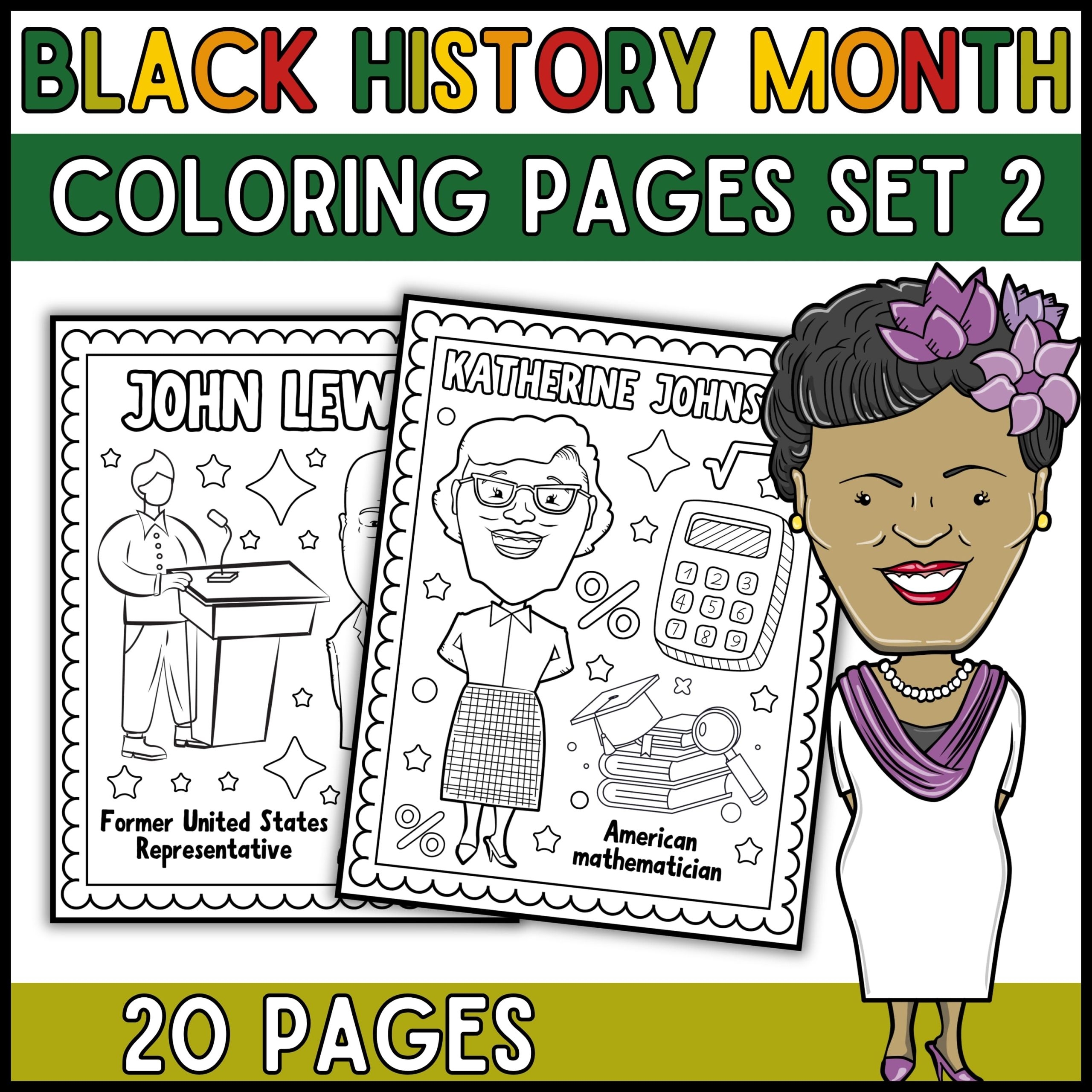 black history month coloring worksheets