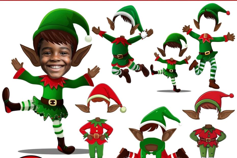 Afro American DIY Elf Yourself PNG