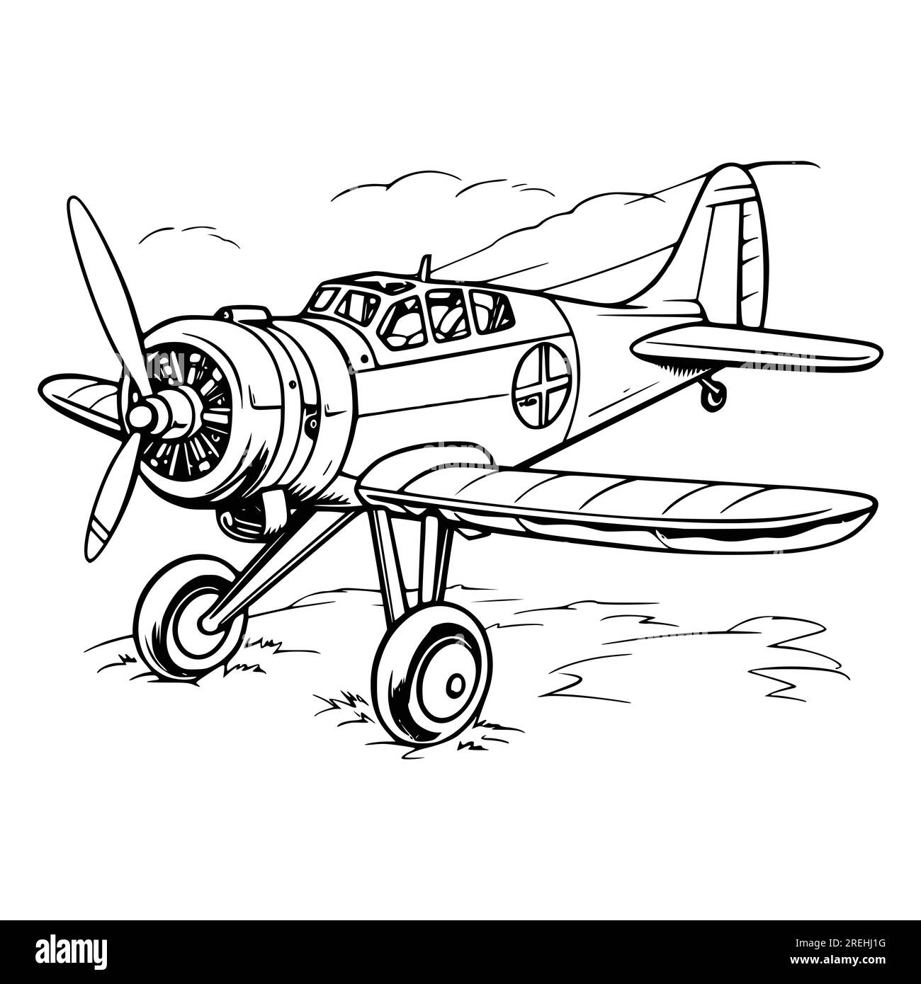 Airplane Coloring Pages Pdf Hi res Stock Photography And Images 