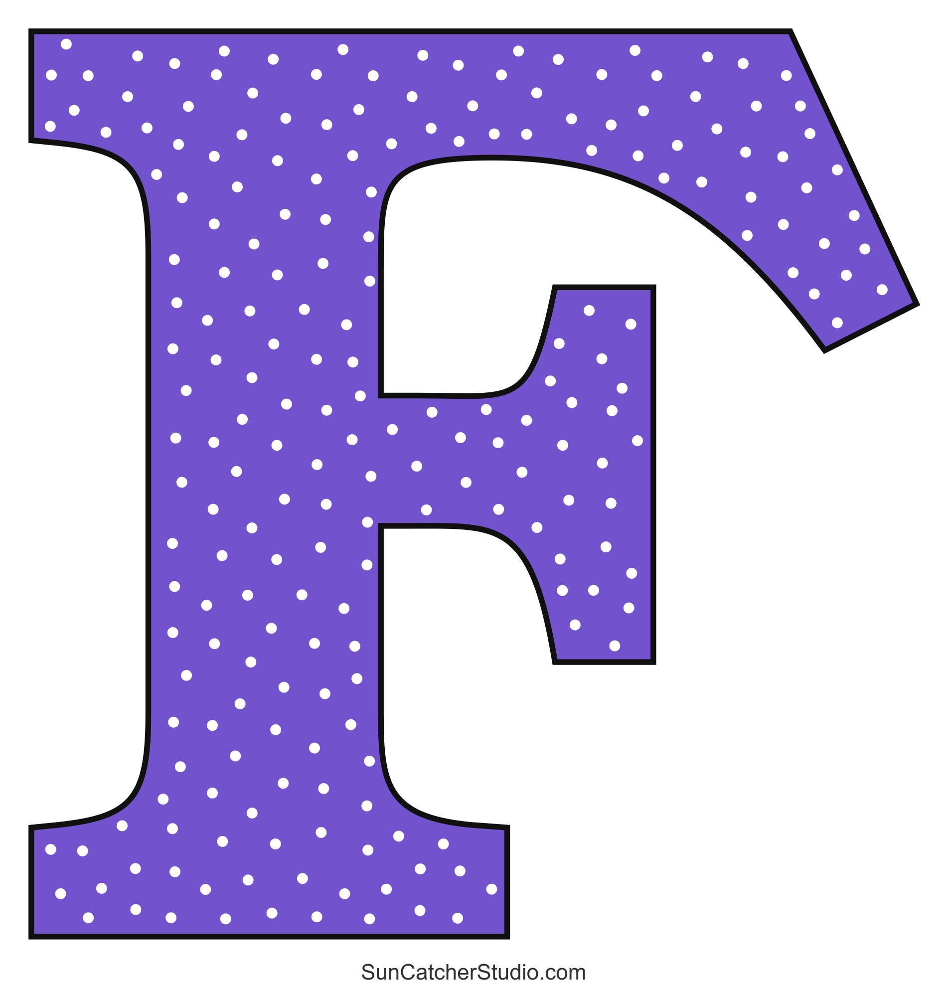 Alphabet Letters And Numbers With A Colorful Polka Dot Design Free Printables Monograms Design Tools Patterns U0026 DIY Projects