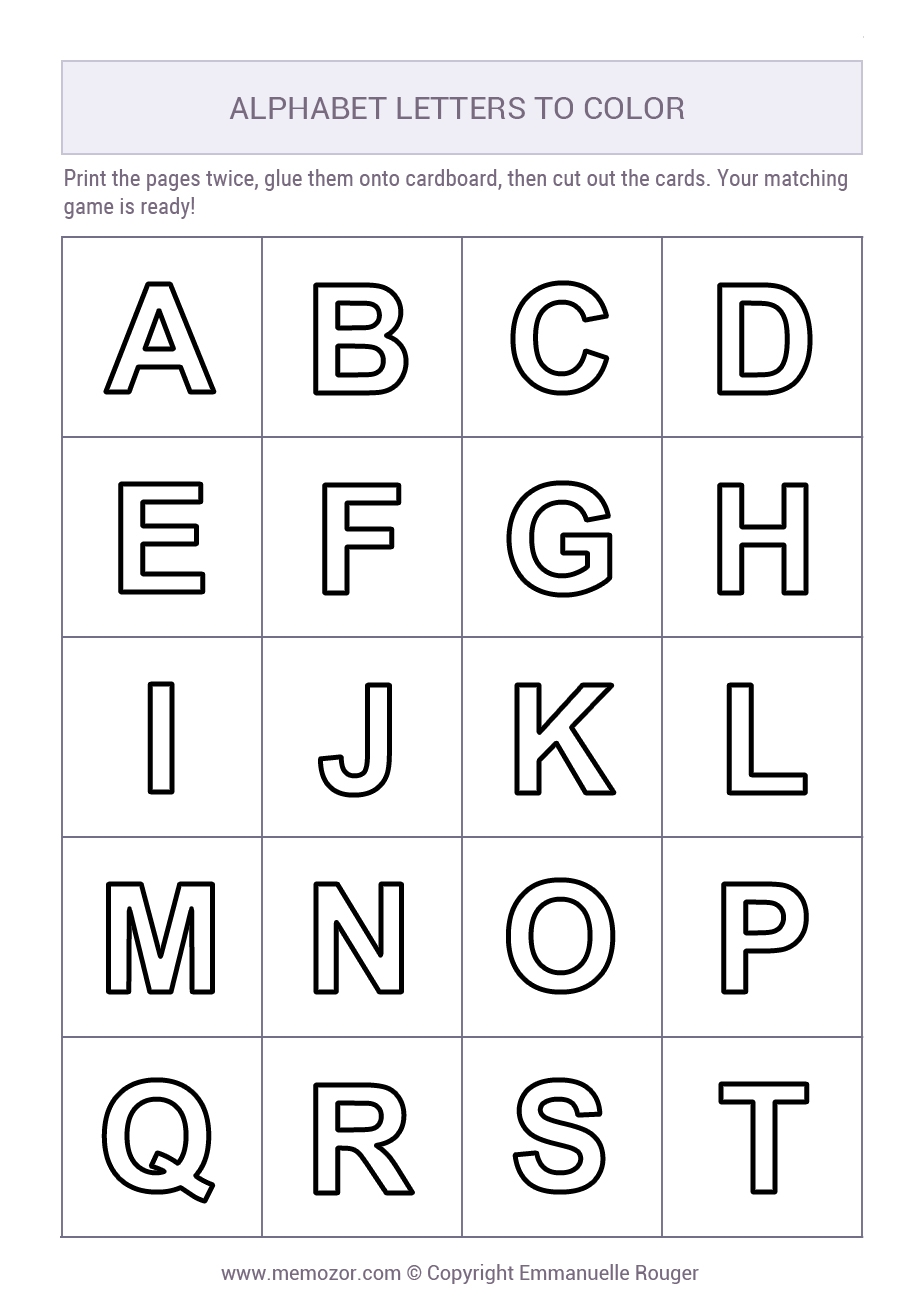 block alphabet letters printable