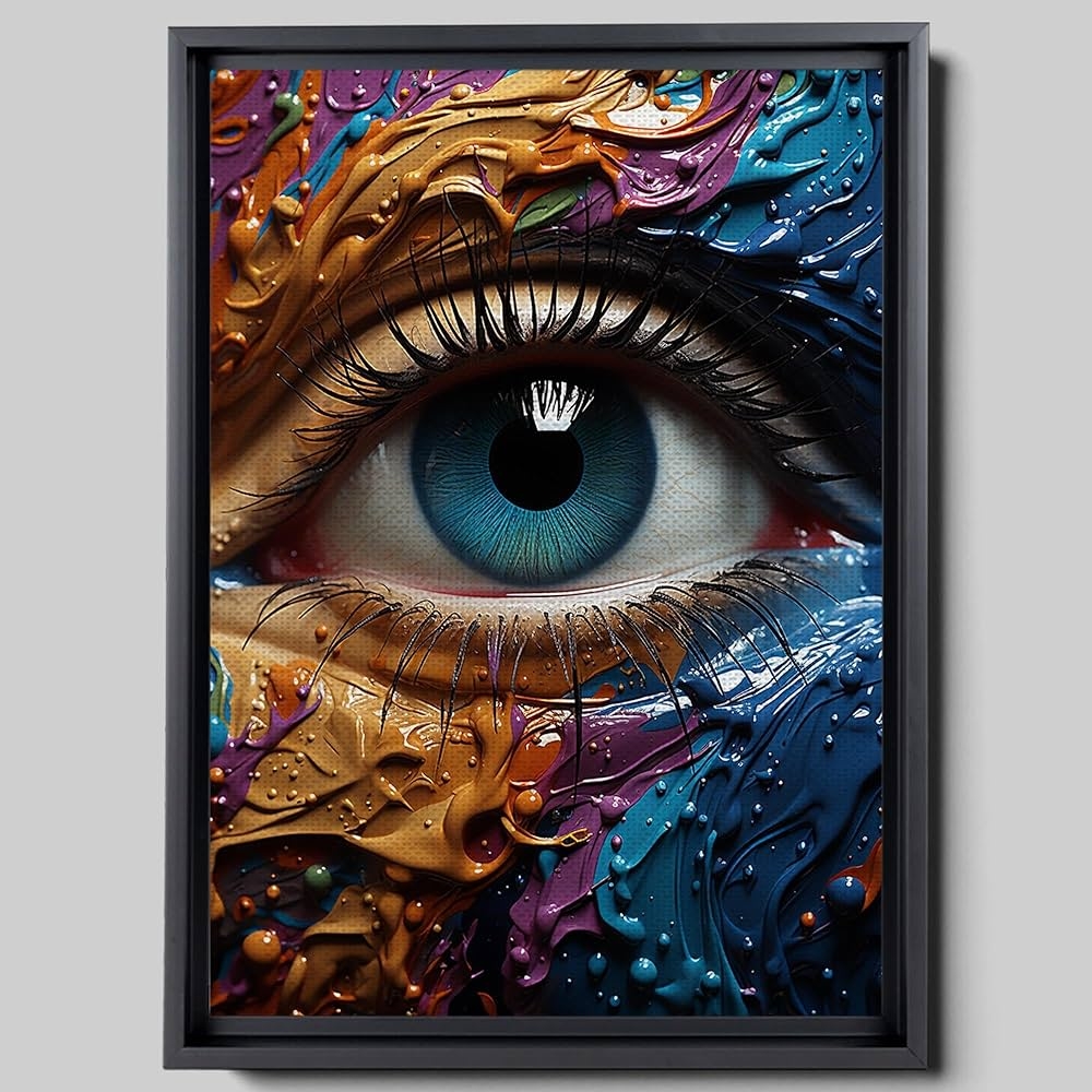 Amazon Abstract Watercolors Eye Print Blue Wall Art Printable 