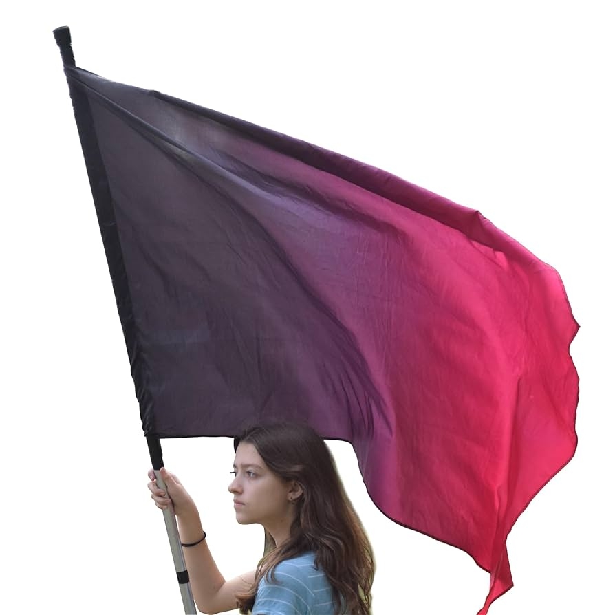 Amazon Color Guard Flags With Pole Lightweight Spinning 