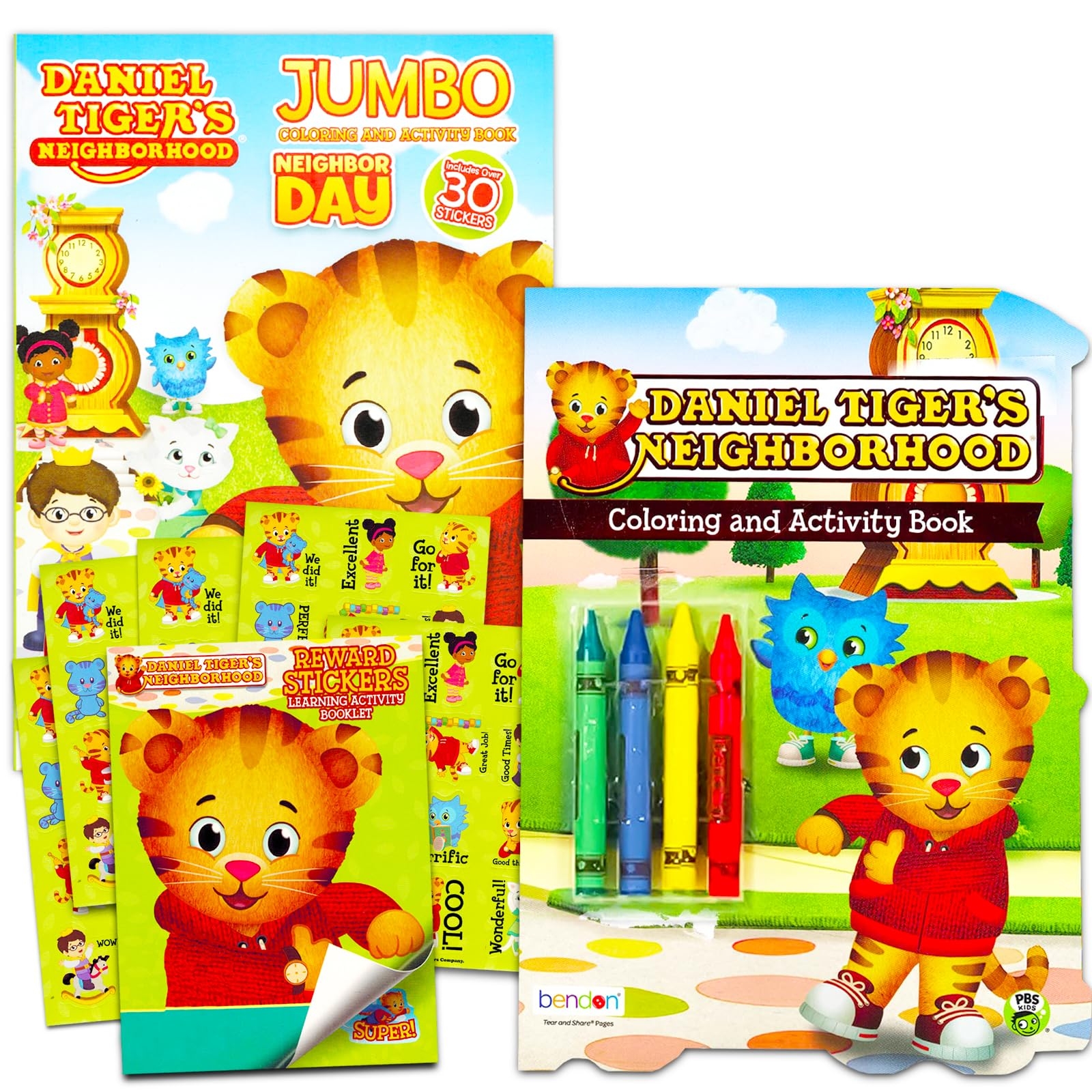 Amazon Daniel Tiger Coloring Book Set Bundle 3 Books With 