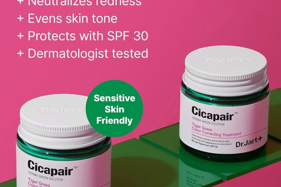 Amazon Dr Jart Cicapair Tiger Grass Color Correcting Treatment SPF 30 With Centella Asiatica Cc Cream Korean Skin Care Travel Size 0 5 Fl